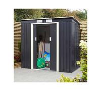 64 Trentvale Metal Pent Shed - Dark Grey