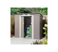 64 Trentvale Metal Pent Shed - Light Grey
