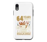 64 Years Young and Still Rocking Biker 64th Birthday Funny Case for iPhone XR