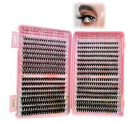 640 Pcs Knot-Free Fluffy 3D Natural Tapered End Individual Cluster Lashes - False Eyelashes 9-16mm - No Residue, Zero Burden, Won’t Fall Apart - Updated Lash Kit