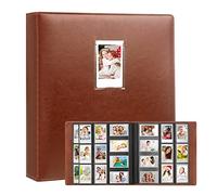 640 Pockets Photo Album for Fujifilm Instax Mini Camera, Polaroid Camera, for Fujifilm Instax Mini 11 12 9 40 Evo Liplay 8 7+ Instant Camera, Photo Album for Polaroid Kodak HP Zink 2x3" Photo (Brown)