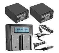 6400mAh BP-A60 Battery,Compatible For Canon，For BP-A60 BP-A65 BP-A90 BP-A30 US 0870C002 Battery, EOS C200, EOS C200B, EOS C220B(2BatteryWithCharger)