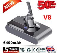 6400mAh For Dyson V8 Battery SV10 Animal Absolute Fluffy Vacuum Cleaner SONYCELL
