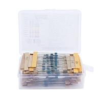 640Pcs Resistor Assortment Kit | 64 Values 1% Metal Film 1Ω - 10MΩ 1 / 6W | Electronics Component Set for DIY Projects/Circuit Repair/Prototyping