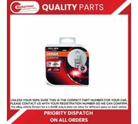 Osram 64150SV2-HCB Silverstar 2.0 H1 Halogen Headlamp Bulb, 12V, Duo Box