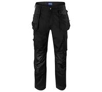 Projob Mens Stretch Plain Cargo Trousers (31R) (Black)