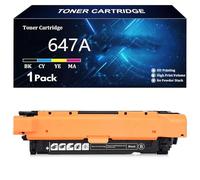 647A Toner Cartridge Replacement for HP 647A CE260A CE261A CE262A CE263A for HP Color Laserjet Enterprise CP4025N CP4025DN CP4525N CP4525DN CP4525XH Printer,Black-1 Pack