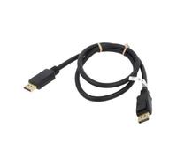 64845 cable DisplayPort 2.0, HDMI 2.1 1 m black Goobay