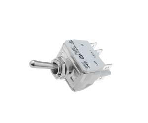 649H/2 Switch: Lever Switch Pos: 3 DP3T ON-OFF-ON 10A/250VAC APEM