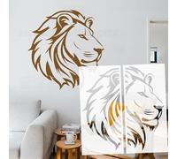 64cm Lion Head Stencils Templates for Walls to Paint Decorate Reusable On The Wall Decoration Decor Painting Decorative for Furniture Large S559