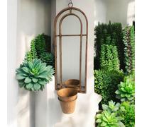 64Cm Wall Mirror With Single Planter