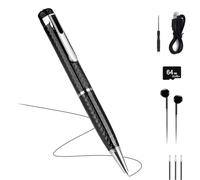 64G Voice Recorder Pen, Portable Recording Pen with Noise Cancellation, Digital Voice Activated Recorder with Playback for Lectures Meetings, Work, Interviews (1pc)