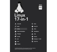 64GB - 16-in-1, Bootable USB Drive 3.2 for Linux & Windows 11, Zorin | Mint | Kali | Ubuntu | Tails | Debian, Supported UEFI and Legacy