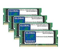 64GB (4 x 16GB) DDR4 2400MHz PC4-19200 260-PIN SODIMM MEMORY RAM KIT COMPATIBLE WITH LAPTOPS/NOTEBOOKS
