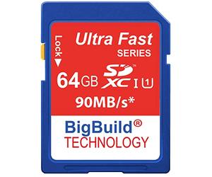 64GB 90MB/s Memory Card For Leica D Lux Typ 109 camera, Class 10 SDXC