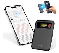 64GB AI Voice Recorder for Meetings,Calls&Lectures - Voice to Text Sound Audio Recorder with Bluetooth,App Control,Transcribe&Summarize by ChatGPT,Dictaphone Recording Device Built-in Magnetic