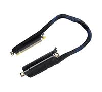 64GB Bandwidth PCIE5.0 X16 RISERS Extension Cable 180 Degree Bend Design for PC Build Silver Plate Connectors