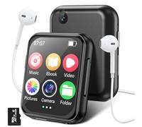 64GB Bluetooth 5.4 MP3 Player with 720P HD Camera, 2.0 Inch IPS Touchscreen Music Player, Built-in HD Speaker, HiFi Sound, FM Radio, etc. Expandable up to 256GB