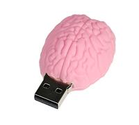 64GB Brain Model USB 2.0 Flash Drive Memory Stick Stitch Thumb Drive Data Storage PenDrive USB Drive Jump Drive (Pink)