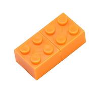 64GB Building Blocks Shape USB 2.0 Flash Drive USB Flash Drive PenDrive Memorias USB Memory Stick USB Drive USB Flash Disk Thumb Drive U Disk Pen Drive USB Stick (Orange)
