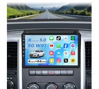 64GB Car Radio for Dodge RAM 1500 2500 3500 Upgrade 2009 2010 2011 2012, Android 13 Wireless CarPlay & Android Auto, GPS & Back-Up Camera, 10.2 Inch IPS Touchscreen with Bluetooth 5.0