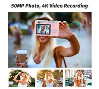 64GB Digital Camera 2.4inch IPS Screen 4K 64MP 16X Digital Zoom Fill Light A LW