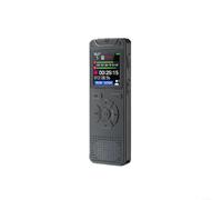 64GB Digital Voice Recorder - 1.44" Display, HD Audio Recording with Noise Reduction, 30H Life, One-Touch Operation for Lectures & Meetings, Black(64GB)