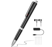 64GB Digital Voice Recorder, Ponovo 1536Kbps Dictaphone Recorder with Voice Activated, Portable Voice Recorder Device with Noise Reduction for Interviews/Classes/Meetings