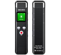 64GB Digital Voice Recorder Voice Activated Audio Recorder for Lectures Meetings - MECHEN 1536Kbps Small Rechargeable Dictaphone with Playback,7-Level Noise Reduction,Microphone,Password