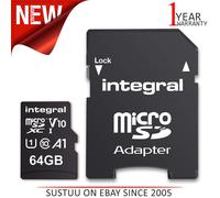 64GB Integral Ultima Pro microSDXC CL10 (90MBs) Memory Card│High-Speed│w/Adapter