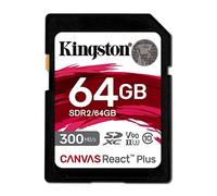 64GB Kingston Canvas React Plus SD (SDXC) Memory Card UHS-II U3 V90 300MB/s R