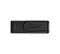 Kingston DataTraveler Exodia S USB Flash Drive - 64GB - USB 3.2 Gen 1 - USB Type A - Black/Black - DTXS/64GB
