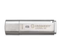 64GB Kingston Ironkey Locker+ 50 USB Flash Drive 3.2 Gen1 Type-A 145MB/s R