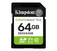 Kingston Canvas Select Plus 64GB SDXC Class 10 SD Memory Card UHS-I U1 100MB/s