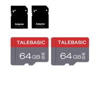 64GB Micro Card Class 10 Memory Card with sd adapter Fast speed TF Card for Tablet/Mobile Phone/Camera/Car Audio/Game Console(2 Pcs 64GB)