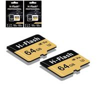 64GB Micro SD Card 2 pack with SD Card Adapter,SD Card 128GB Micro Memory Card,Up to 150MB/s,C10 U3 V30 4K A1 UHS-I TF Card(2x64GB)128GB Micro SD Card for Camera/Phone/Nintendo switch/Tactacam/Tablet