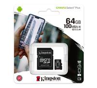 64GB MicroSD Memory Card Micro SDXC Kingston SD Adapter + USB Card Reader