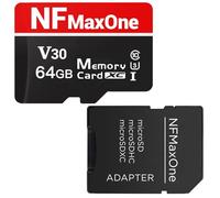 64GB MicroSD Memory Card with SDXC SD Adapter - 64GB Memory Compatible with UHD Video, 4K Camera, Gopro, Samsung, Nintendo DS, Drone, Tablet, Phone - Speed up to 100Mbs C10