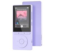 64GB MP3 Player Bluetooth 5.3, MP3 Player with Speaker, Music Playback, Voice Recorder, E-Book, HiFi Sound, Headphones, MP3 Player, Ideal for Sports, Support 128GB TF Card, Purple