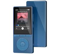 64GB MP3 Player with Bluetooth 5.3, Music Player with HiFi Sound for Sports Runners, 2.4 Inch Screen MP3 Player Built in HD Speaker Voice Recorder E-Book, Expanded Up to 128GB, Earphone Included, Blue