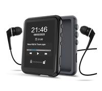 64GB MP3 Player with Bluetooth 5.3, QNGEE 2.4 inch Full Touchscreen Music MP3 Player for Kids, FM Radio, Voice Recorder, HiFi Sound, E-Book, Earphones Included