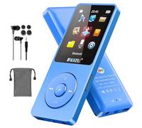 64GB MP3 Player with Bluetooth 5.3, Ultralight (30 grams), up to 80 Hours Battery Life, 1.8 Inch Screen, Ideal for Sports, Children and Adults, Supports TF Cards up to 128GB