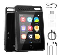 64GB MP3 Players,Music Player with Bluetooth, Built-in HD Speaker, FM Radio, Voice Recorder, E-Book,HiFi Sound,Touch Screen,Ideal for Sport, Earphones Included