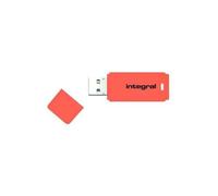64GB Neon Orange USB Flash Drive - INFD64GBNEONOR