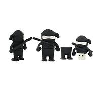 64GB Ninja Shape USB Flash Drive USB Drive USB Stick USB Flash Disk USB Disk Thumb Drive Pen Drive U Disk PenDrive Memory Stick External Storage Flash Memory USB Storage USB 2.0 Stick (Black)