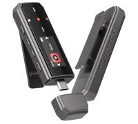 64GB Portable Bluetooth 5.3 MP3 Player, One-Click Recording, Type-C & USB Music Player with Clip, FM Radio, Supports Mobile Phone Connection, Independent Volume Button