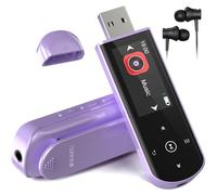 64GB Portable USB MP3 Player with Bluetooth 5.3, Clip for Sports & Running, FM Radio, Voice Recorder, Mobile Phone File Transfer & Digital Audio Shuffle