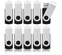 64GB USB 2.0 Stick 10Pack, KOOTION Memory Stick Thumb Drive Flash Drive for Data Storage Black
