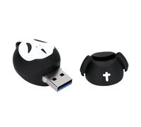 64GB USB 3.0 Flash Drive Cartoon Novelty Halloween Silicone Ghost Memory Stick Silicone Rubber Pendrive Data Storage