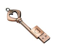 64GB USB 3.0 Flash Drive,Cute Key USB Flash Drive with Heart Shape,High Speed Up to 100MB/S Keychain exFat Thumb Drive Jump Drive Gift for Anniversary/Birthday/Photographer/Wedding